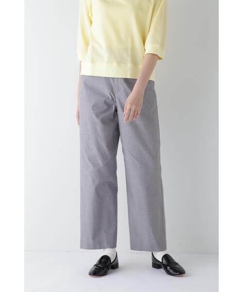 パンツ 「5サイズ展開」ドビーストレッチストレートパンツ レディースの画像