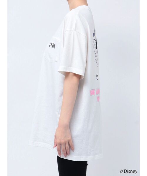 ジェイダ GYDA Mickey Mouse / バックプリントBIG Tシャツ コラボT ビッグシルエット プリント オススメ セクシー ギャル 人気 レディース ブランド GYDA (ジェイダ） Mickey Mouse / バックプリントBIG Tシャツ