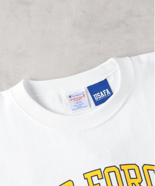 Champion tシャツ 「Champion」リバースウィーブプリントTシャツ