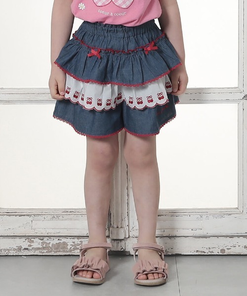 h.naoto フリルキュロット coeur a パンツ フリルキュロット キッズ 子供服 女の子