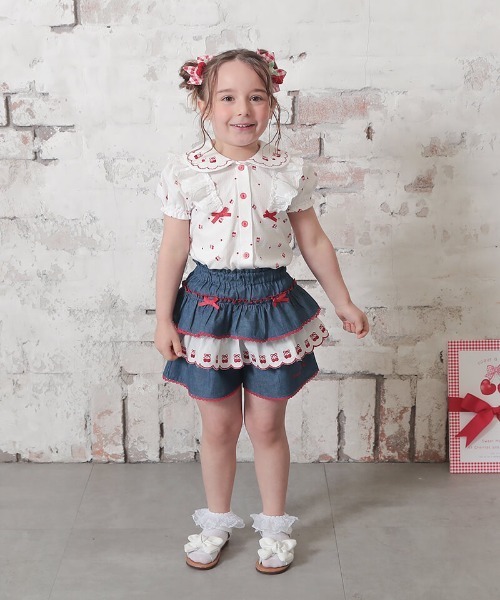 coeur a パンツ フリルキュロット キッズ 子供服 女の子 : ZOZOTOWN