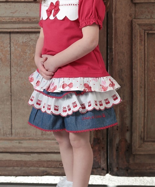coeur a パンツ フリルキュロット キッズ 子供服 女の子 : ZOZOTOWN 