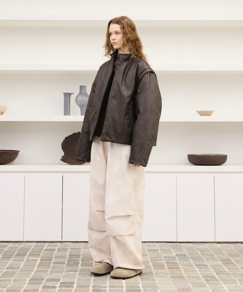 soerte ダウンジャケット ダウン 2way high neck down jacket / 2way