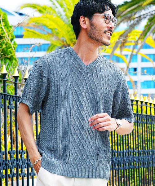 JIGGYS SHOP セーター ニット アラン サマーニット メンズ