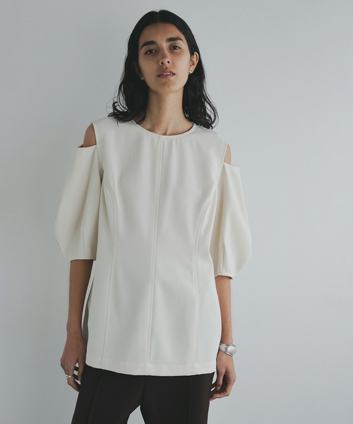MANOF（マノフ） tシャツ SLASH SHOULDER TOPS レディース : ZOZOTOWN