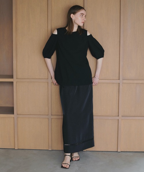 MANOF（マノフ） tシャツ SLASH SHOULDER TOPS レディース : ZOZOTOWN 