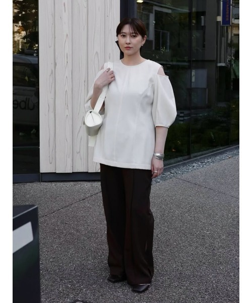 MANOF（マノフ） tシャツ SLASH SHOULDER TOPS レディース : ZOZOTOWN
