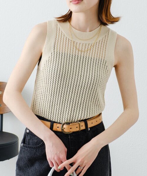 tシャツ 「willow」透かし編みタンクニット レディース WILLOW tシャツ 「willow」透かし編みタンクニット レディース