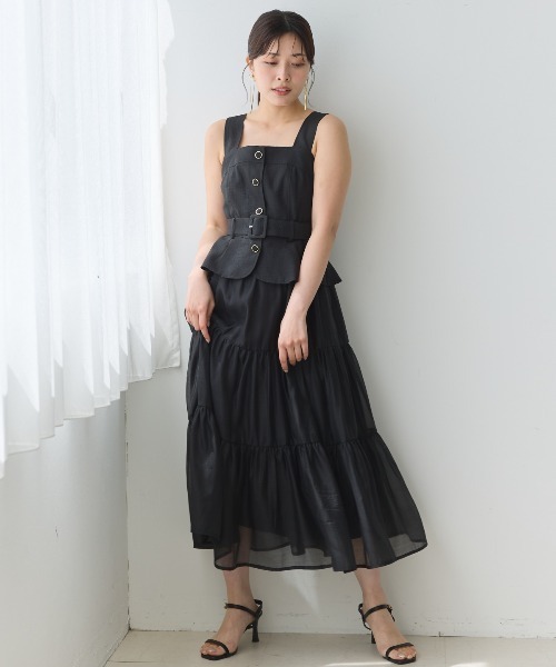 And Couture ジャンパースカート ビスチェドッキングワンピース