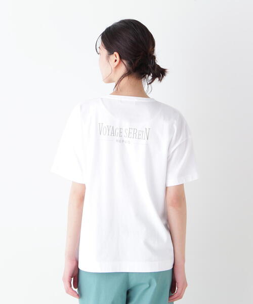 human woman / ヒューマンウーマン ◆バックロゴポケットＴシャツ バックロゴポケットTシャツ | human woman（ヒューマンウーマン