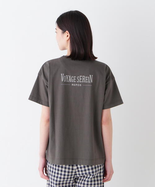 human woman / ヒューマンウーマン ◆バックロゴポケットＴシャツ バックロゴポケットTシャツ | human woman（ヒューマンウーマン