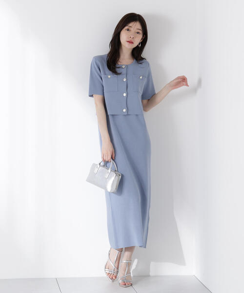 PROPORTION BODY DRESSING - marie様2点カーディガン&フルーツワンピース PROPORTION BODY DRESSING ワンピース ミラノリブカーデ