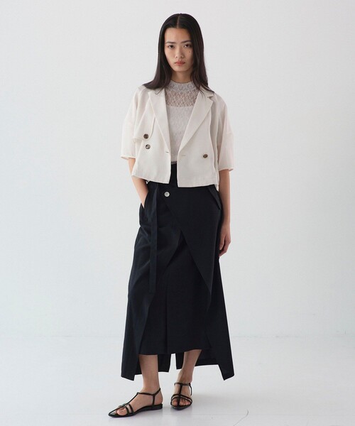 UNITED TOKYOショートジャケット NEW ARRIVAL〉 スカシショートジャケット （2Color：White/Green