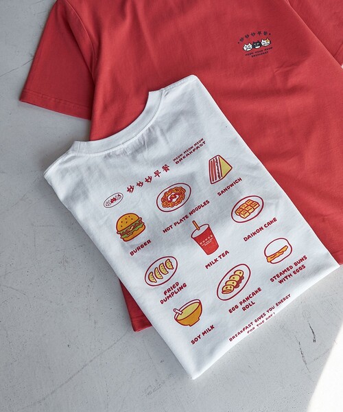 coen（コーエン） tシャツ 半袖 「Joanieコラボ」 台湾屋台プリントT