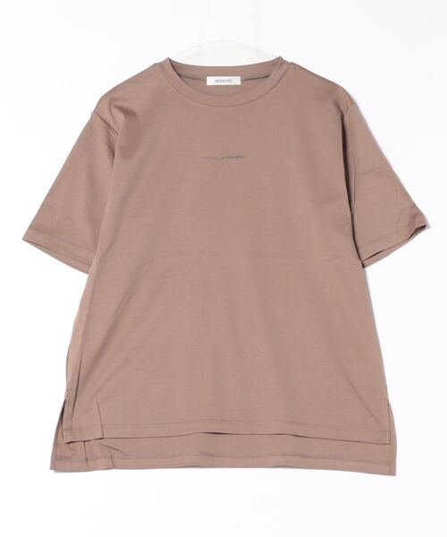 2025年6月 サロンドインゲボルグ　Ｔシャツ　コーヒー色 INGEBORG（インゲボルグ） tシャツ 「Salon de INGEBORG」ワンポイント