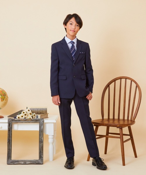 ★新品★ Ready Freddyスーツセット　男の子　150B ネイビー セール40％OFF】レジメンタルタイベーシックスーツセット 140