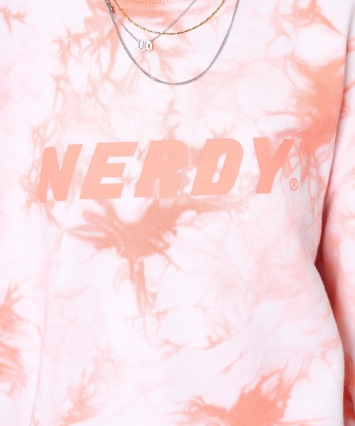 NERDY トレーナー スウェット タイダイスウェットシャツ レディース