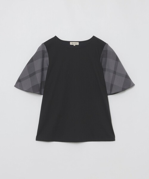 BLUE LABEL CRESTBRIDGE tシャツ ハーフフレアスリーブチェックT
