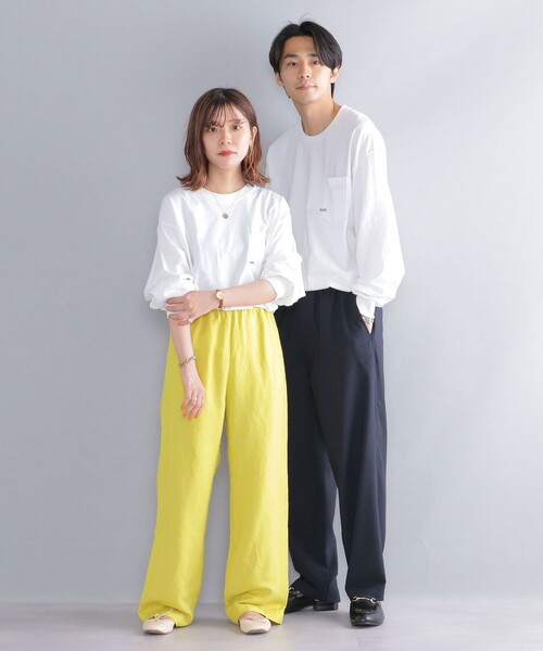 「SHIPS」 長袖Tシャツ MEDIUM ブラック メンズ