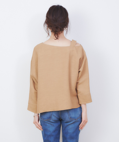 「FONCE」 7分袖ブラウス フリー イエロー レディース_画像3