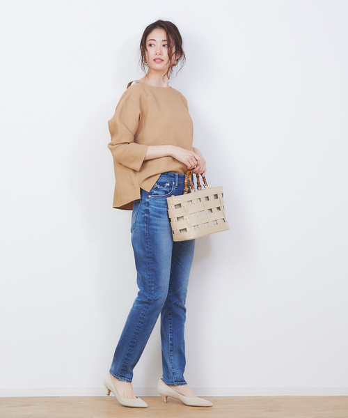 「FONCE」 7分袖ブラウス フリー イエロー レディース_画像7