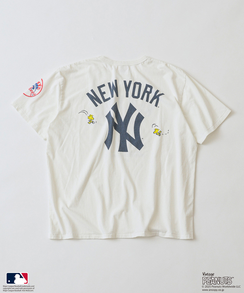 Vintage PEANUTS tシャツ PEANUTS 別注 MLB ベースボール プリントT