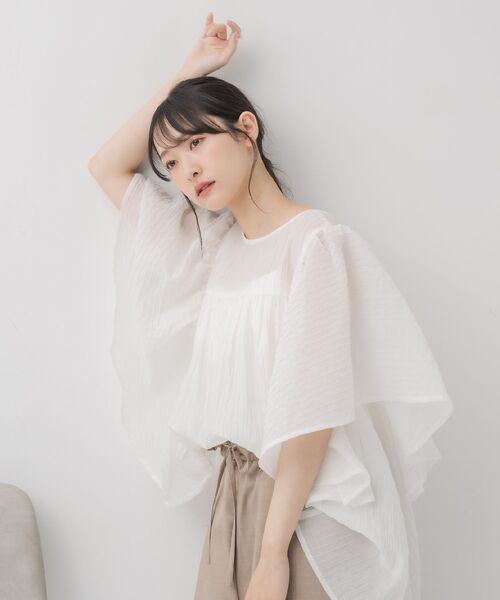 「RETRO GIRL」 ノースリーブブラウス FREE イエロー レディース_画像5