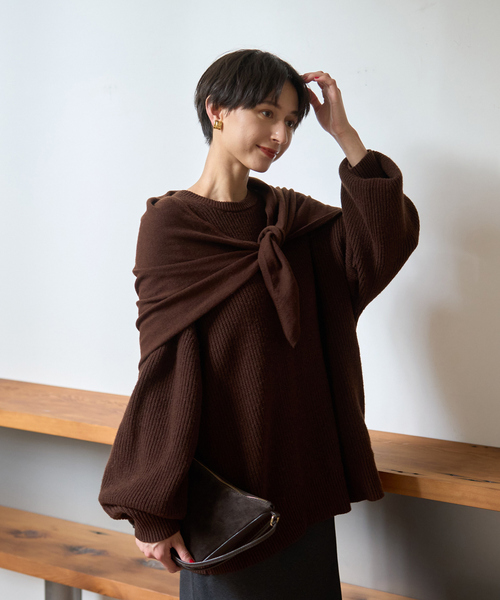 Rouge vif（ルージュ ヴィフ） ニット セーター 「ストールセット