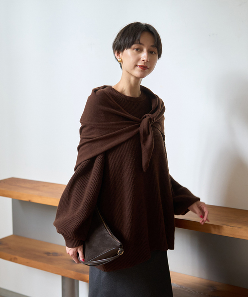 Rouge vif（ルージュ ヴィフ） ニット セーター 「ストールセット