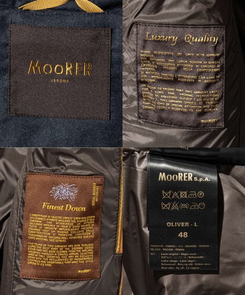 MOORER（ムーレー） ダウンベスト ベスト MOORER OLIVER-L DOWN VEST