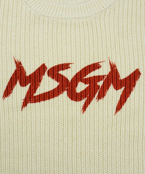 MSGM KIDS ニット セーター 「NEW」MSGM グラフィティロゴ キッズ 子供 