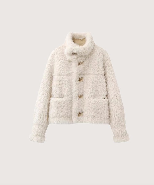 LA POMME petit（ラポミ・プチ） ムートンコート ボアコート Two Way