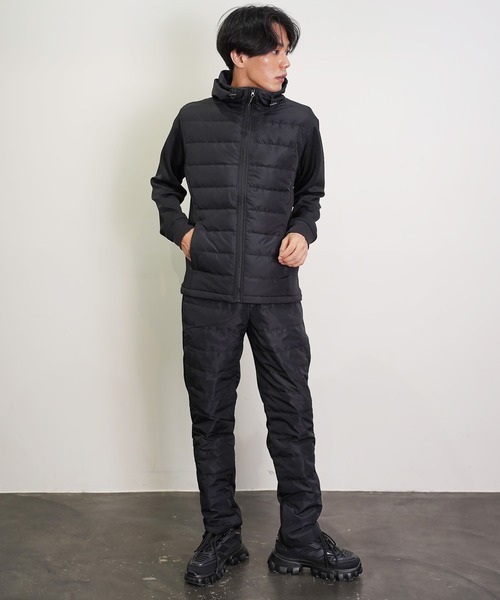 NEVER） Acquiesce パンツ 軽量ダウンレギュラーパンツ メンズ