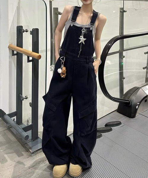 ニート NEAT サロペット オーバーオール カーゴ パンツ L 綿 カットオフ NEAT DENIM OVERALL [INDIGO] - Fresh Service NECESSARY or