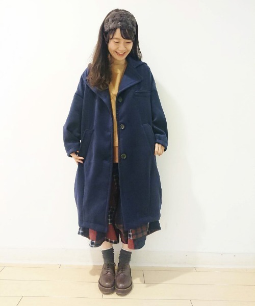 明日11/24まで値下げ【美品】FRAPBOIS コート FRAPBOIS（フラボア） コート 0 ネイビー レディース : ZOZOTOWN Yahoo