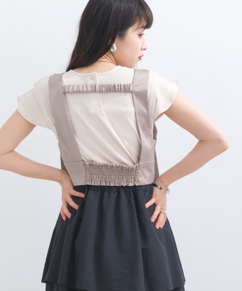 「terrace」 ベスト MEDIUM ブルー レディース_画像7