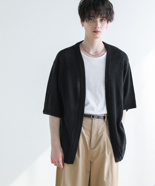 「ASTRONOMY」 「Beno」ニットカーディガン X-LARGE ベージュ メンズ_画像5