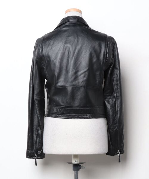 「SNIDEL」 レザーブルゾン 1 ブラック レディース_画像2