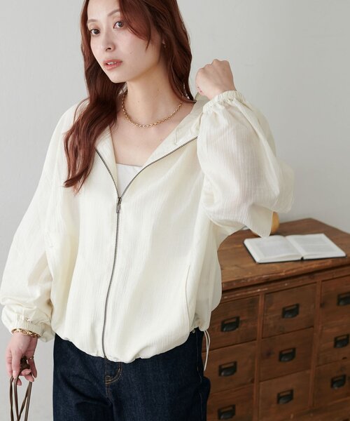 「DISCOAT」 ブルゾン MEDIUM ブラウン レディース_画像4