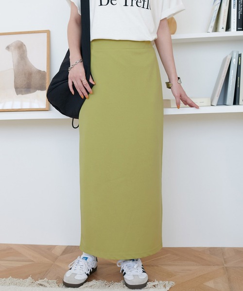 「DISCOAT」 タイトスカート MEDIUM ベージュ レディース_画像2