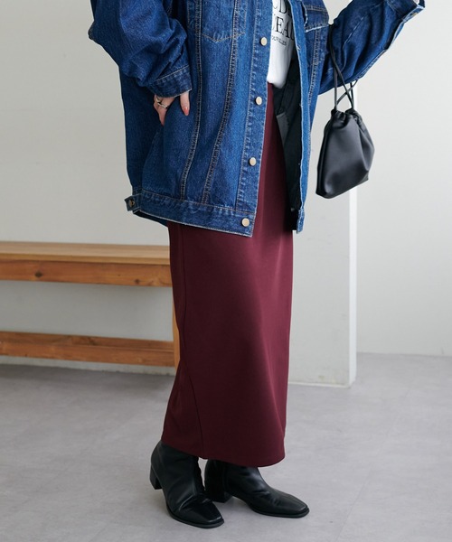 「DISCOAT」 タイトスカート MEDIUM ベージュ レディース_画像8