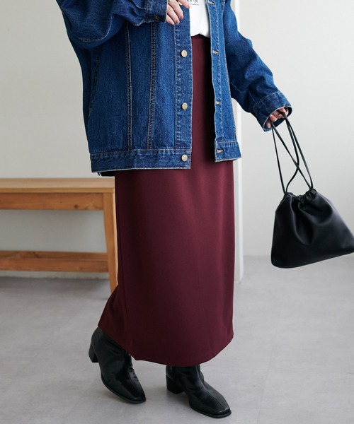 「DISCOAT」 タイトスカート MEDIUM ベージュ レディース_画像9