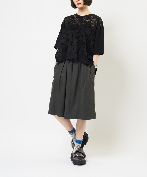 tシャツ サイドタックメッシュＴ レディース メンズの画像