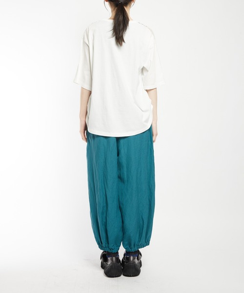 tシャツ サイドタックメッシュＴ レディース メンズの画像