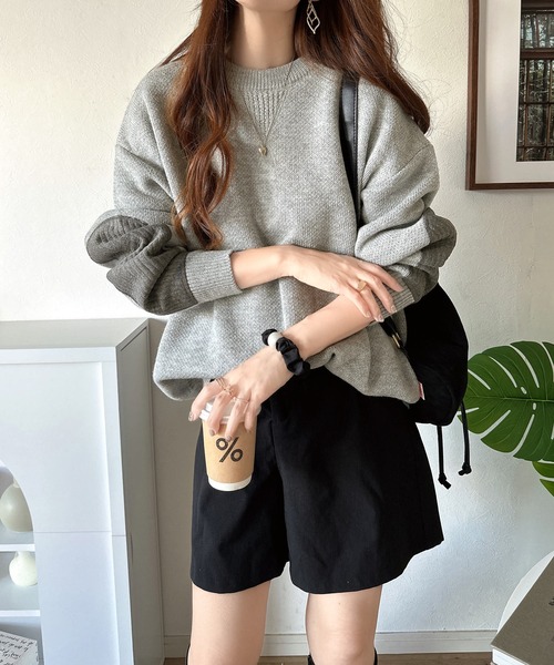 「Java」 長袖ニット X-LARGE グレー レディース_画像9