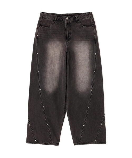 NOT4NERD ジーンズ NOT4NERD/ノットフォーナード/Stud Incision Curved