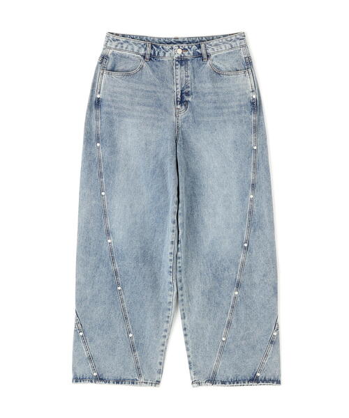 NOT4NERD ジーンズ NOT4NERD/ノットフォーナード/Stud Incision Curved