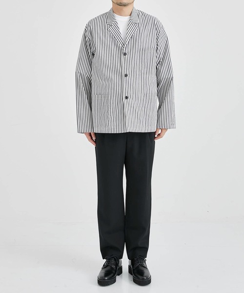 「markaware」 テーラードジャケット 1 ブラウン メンズ_画像4