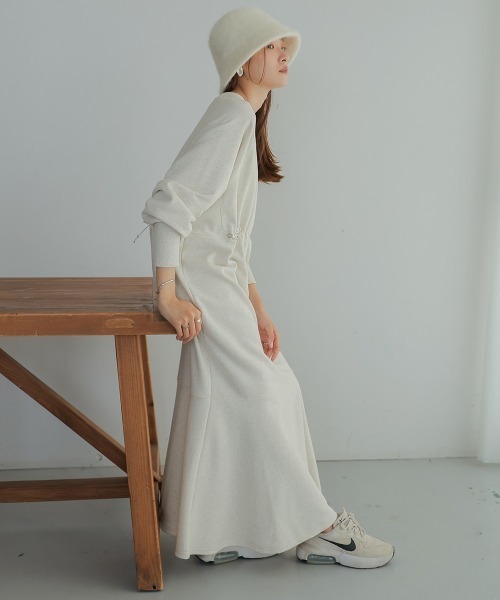 「Bab」 長袖ワンピース S モカ レディース_画像5