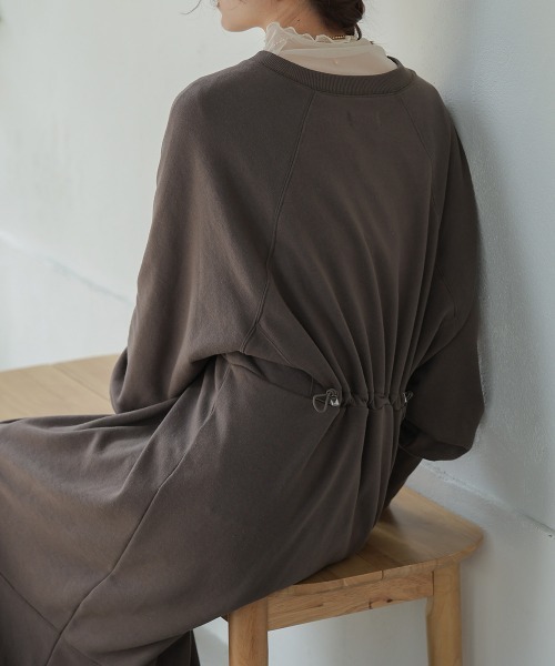 「Bab」 長袖ワンピース S モカ レディース_画像8